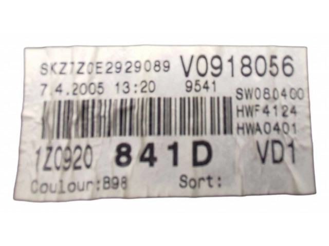 Панель приборов 1Z0920841D, 420051320 Skoda Octavia Mk2 (1Z)