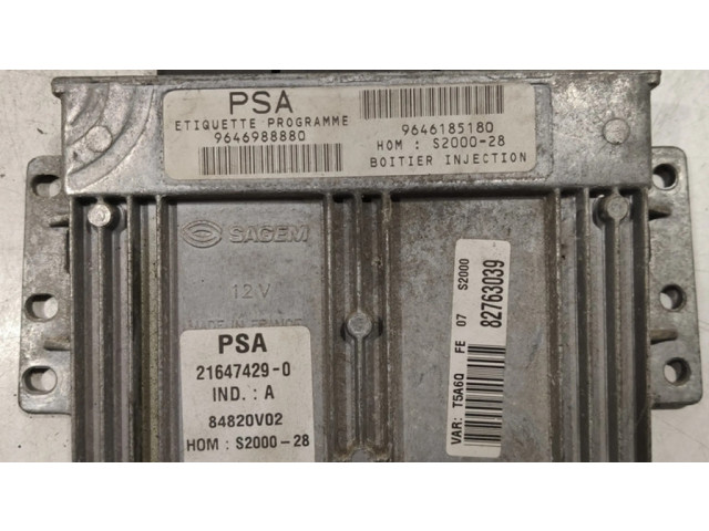 Řídící jednotka 9646988880, 9646185180 Peugeot 307 2005