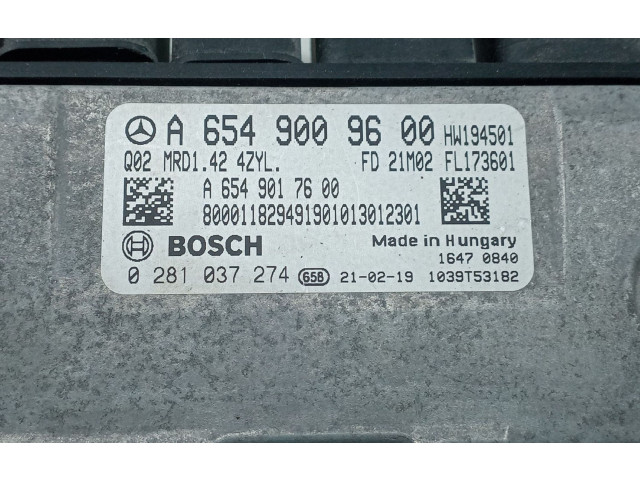 Řídící jednotka A6549009600, 0281037274 Mercedes-Benz B W247 2019