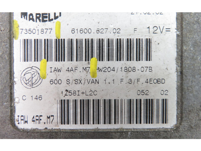 Řídící jednotka IAW4AFM7, 73501877 Fiat Seicento/600 2002