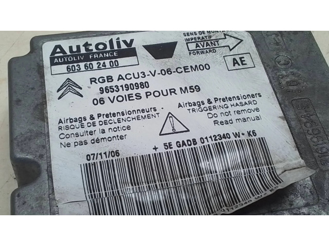 Блок подушек безопасности 216196945 Citroen Berlingo