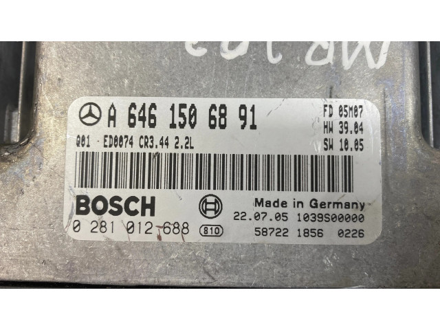 Řídící jednotka A6461506891, 1039S00000 Mercedes-Benz C W203 2005