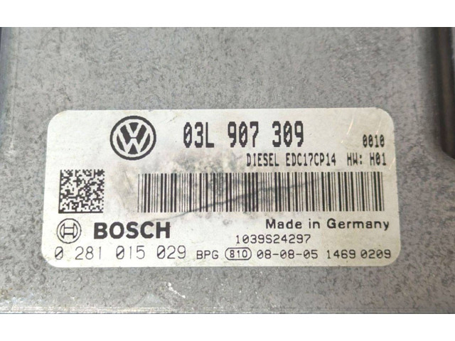 Комплект блоков управления 0281015029, 03L907309   Volkswagen PASSAT B6