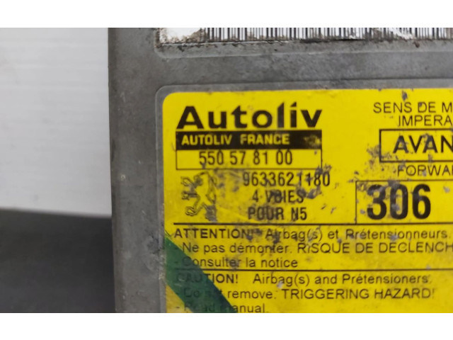 Блок управления надувных подушек 9633621180   Peugeot  306   -  года