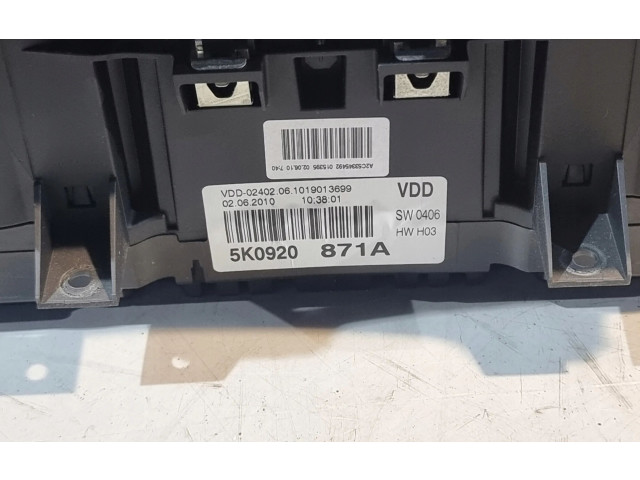Панель приборов 5K0920871A Volkswagen Golf VI