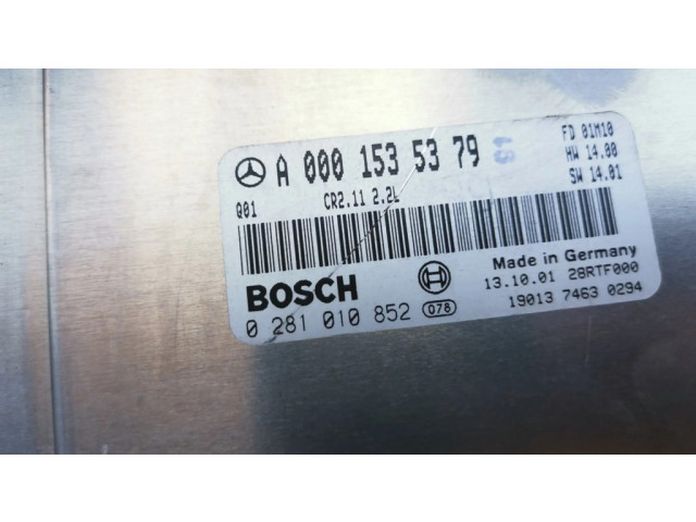 Řídící jednotka A0001535379, 0001535379 Mercedes-Benz E W210 2000