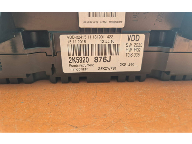 Панель приборов 2K5920876J, 2K5920876J Volkswagen Caddy