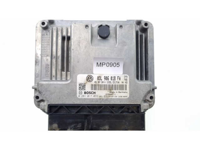 Řídící jednotka 03L906018FA, 03L907309R Volkswagen Tiguan 2011