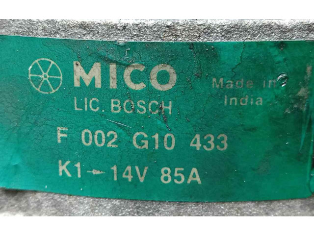 Генератор F002G10433, 85AH-BOSCH   Tata Indica Vista I      