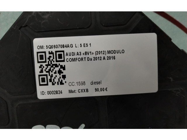 Блок комфорта 5Q0937084AG, 5Q0937084AG Audi A3 S3 8V