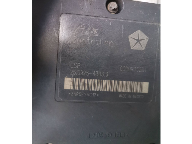 Блок АБС 00009332D1, ZNR5E25C17 Jeep Grand Cherokee (WK) 2005 - 2010 года