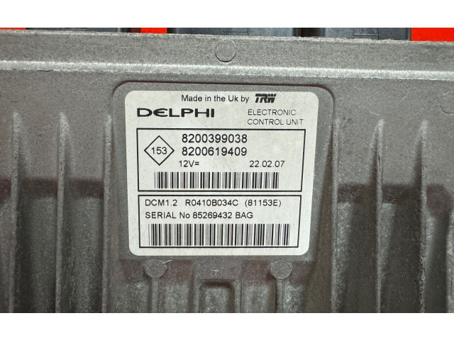 Комплект блоков управления R0410B034C, 8200399038   Renault Clio III