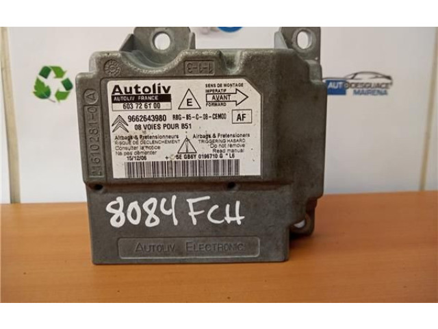 Блок подушек безопасности 9662643980   Citroen C4 I