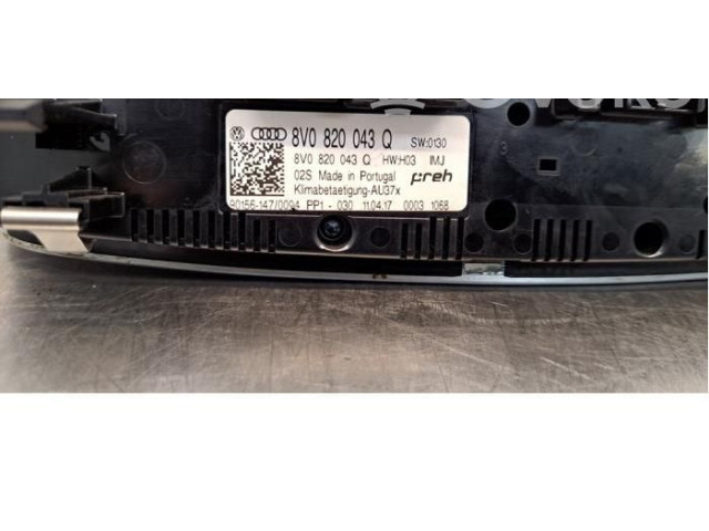 Блок управления климат-контролем 8V0820043Q Audi A3 S3 8V