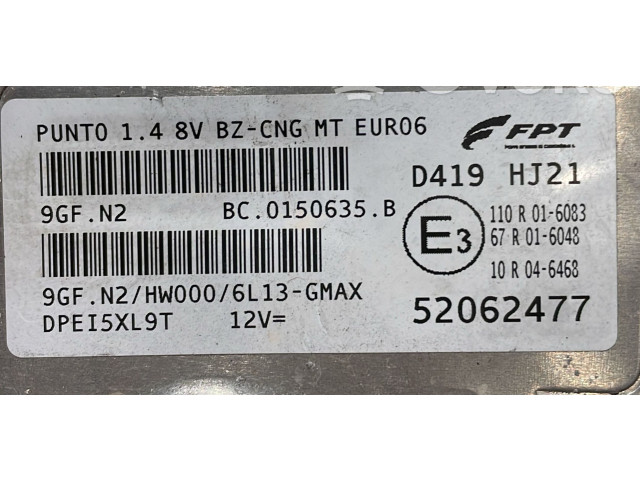 Řídící jednotka 52062477, 52062477   Fiat Punto Evo 2010