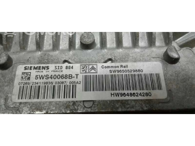 Řídící jednotka 5WS40068B-T, 317 Citroen C3 Pluriel 2003