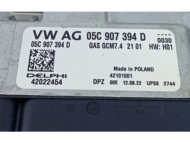 Блок управления двигателя 05C907394D, 42022454   Skoda Fabia Mk4 (6VA)
