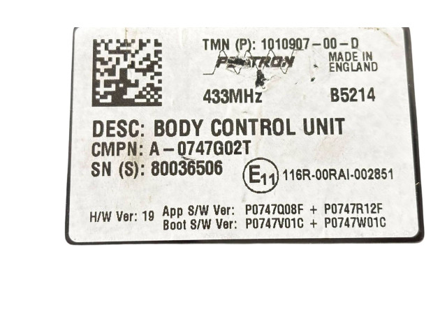 Блок комфорта A0747G02T, 80036506 Tesla Model S