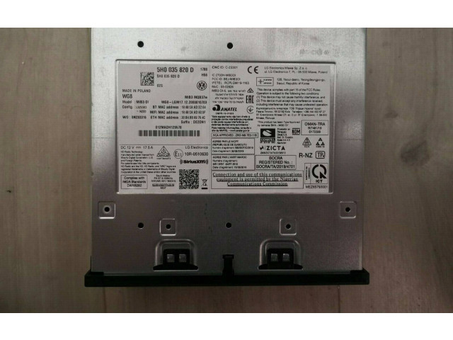 Радио/ проигрыватель CD/DVD / навигация  5H0035820D   Volkswagen Golf VIII 