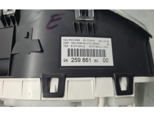 Панель приборов 9825986180, 32.083KM   Peugeot 2008 I       