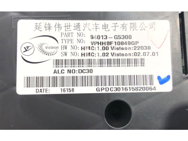 Панель приборов 94013-G5300 KIA Niro