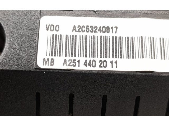 Přístrojová deska Mercedes-Benz ML W164 2008 2514402011, 2519006000