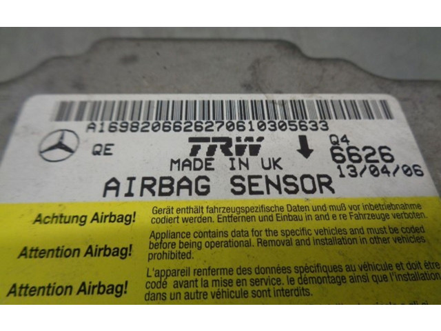 Блок подушек безопасности A1698206626   Mercedes-Benz A W169