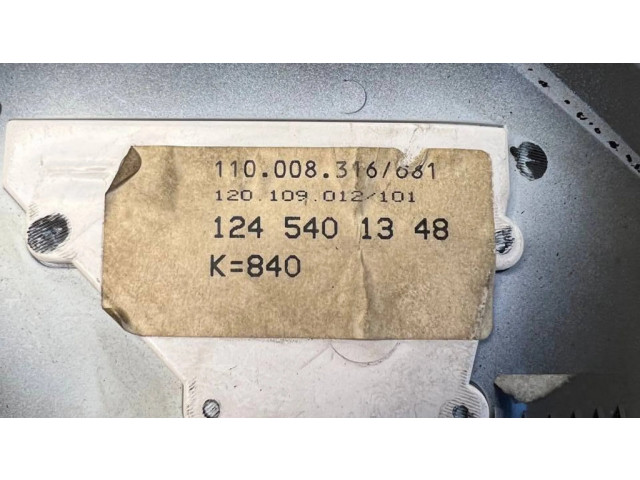 Панель приборов 1245401348, 110008316   Mercedes-Benz E W124       