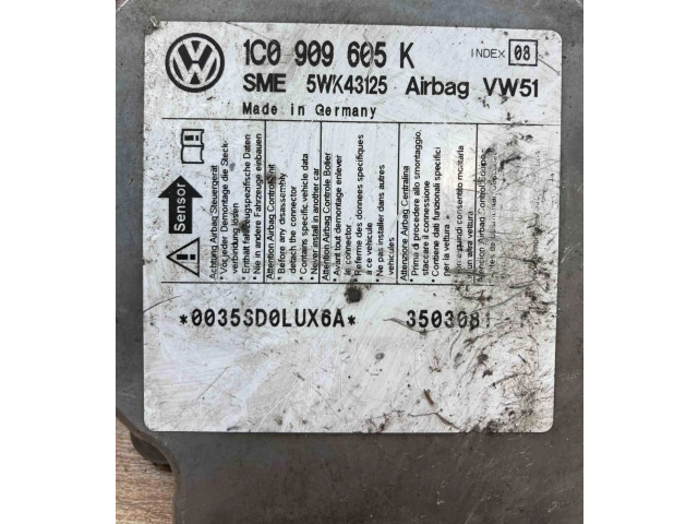 Блок подушек безопасности 1C0909605K, 5WK43125   Skoda Fabia Mk1 (6Y)