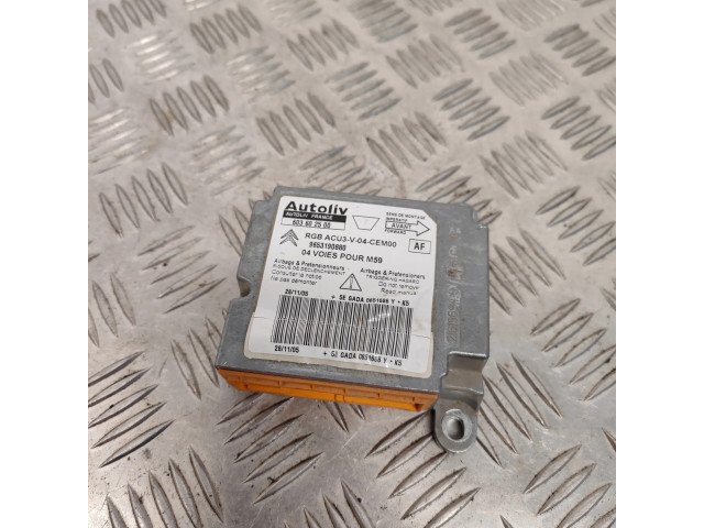 Блок подушек безопасности 9653190880 Citroen Berlingo