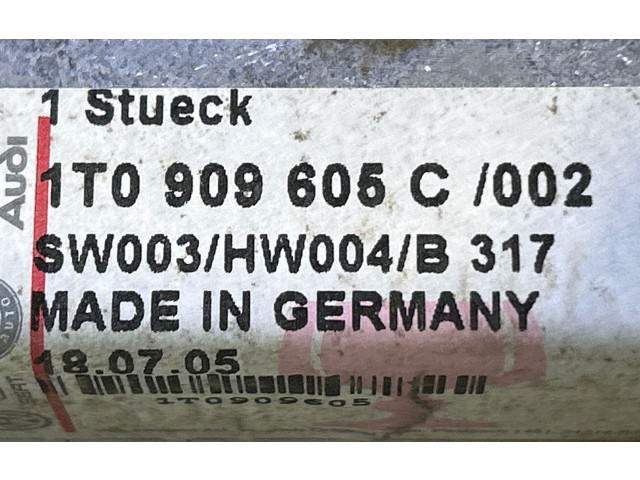 Блок подушек безопасности 1T0909605C, 180705   Volkswagen Touran I