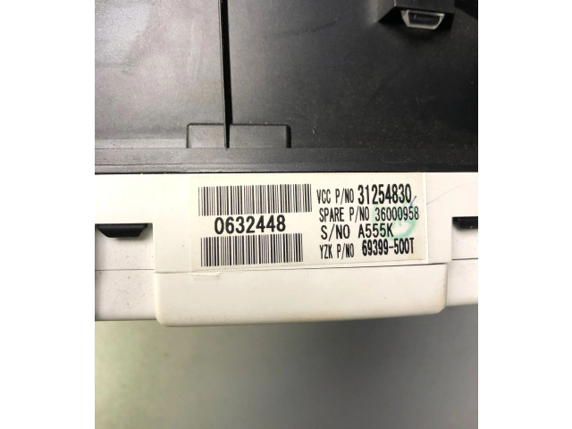 Панель приборов 31254830, 36000958 Volvo C70