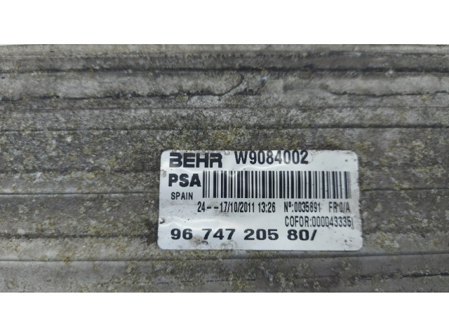 Интеркулер  9674720580   Citroen DS4 2.0