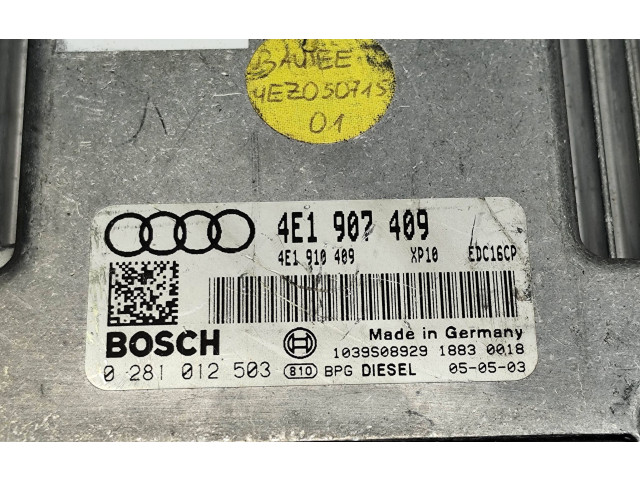 Řídící jednotka 4E1907409, 4E1910409 Audi A8 S8 D3 4E 2006