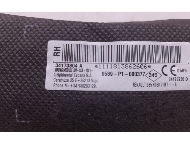 Подушка безопасности в сиденье 34173804A   Dacia Logan II