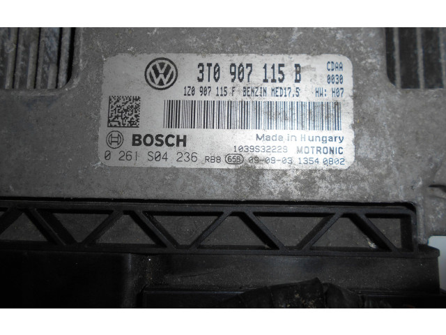 Блок управления двигателя 3T0907115B Skoda Superb B6 (3T)