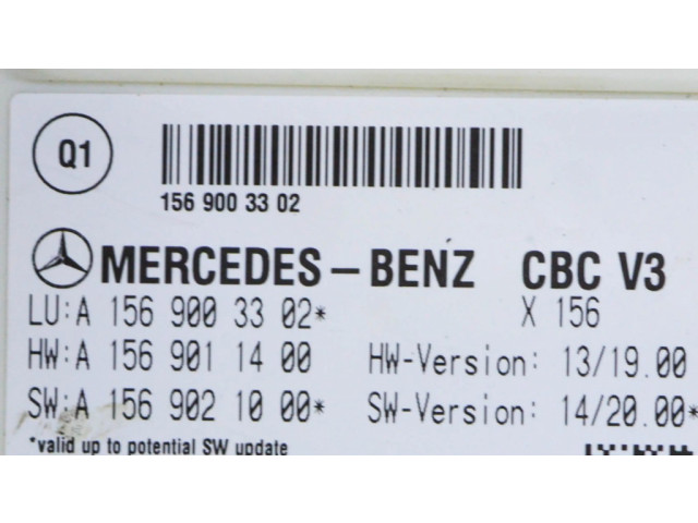 Блок комфорта A1569003302   Mercedes-Benz CLA C117 X117 W117   