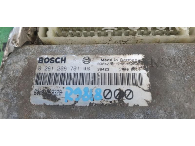 Блок управления двигателем Блок управления 0261206701, 6000589328. Dacia Nova