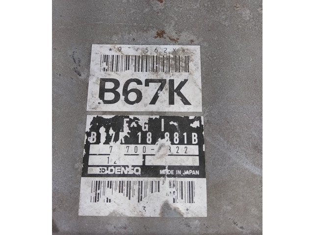 Блок управления двигателя B67K18881B, B67K18881B Mazda 323 F