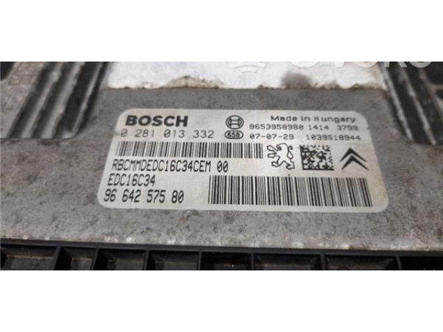Блок управления 9664257580, 0281013332 Citroen C4 I