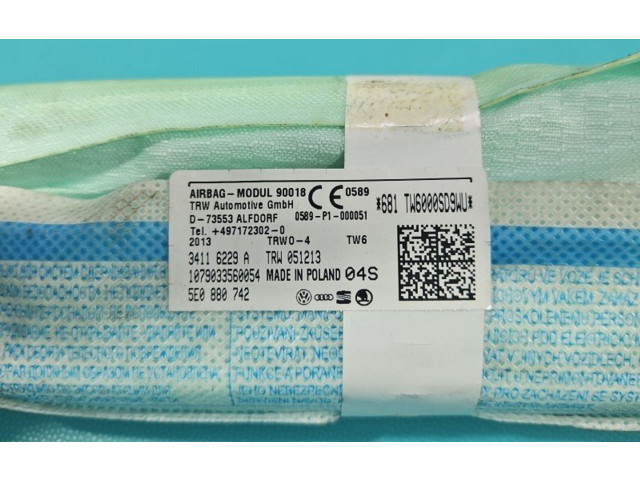 Боковая подушка безопасности 5E0880742, IMPRK1438521   Skoda Octavia Mk3 (5E)