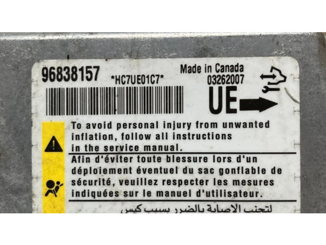 Блок подушек безопасности 96838157, 03262007   Chevrolet Captiva