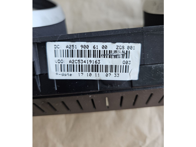 Панель приборов A2519006100, A2C5316807   Mercedes-Benz GL X164       