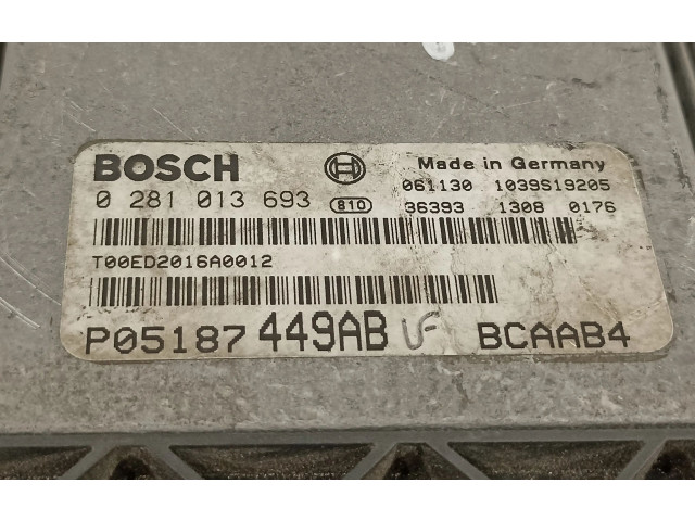 Řídící jednotka P05187449AB, 0281013693   Dodge Caliber 2007