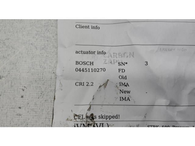 Vstřikovač 0445110270 Chevrolet Captiva pro naftový motor 2.0