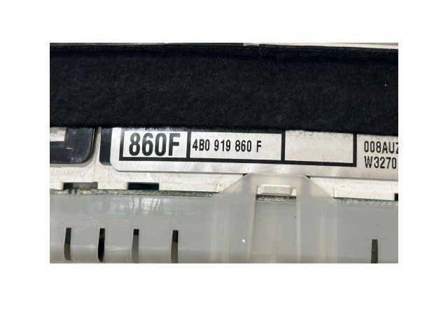 Спидометр (приборный щиток)  4B0919860F, W3270   Audi A6 S6 C5 4B 