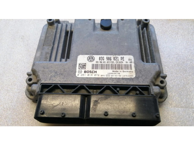 Блок управления двигателя 03G906021PE, 03G906021AB Volkswagen Caddy