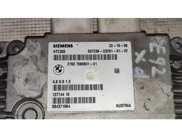 Блок управления редуктора коробки передач (раздатки) 7589831, 27607600966 BMW 3 E92 E93