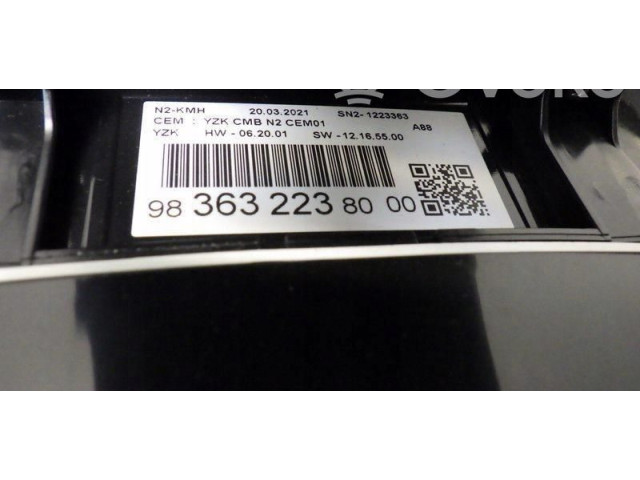 Спидометр (приборный щиток) 9836322380 Citroen C3 Aircross