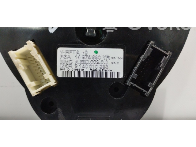 Блок управления климат-контролем 14874990YR, 9140010393 Citroen C8